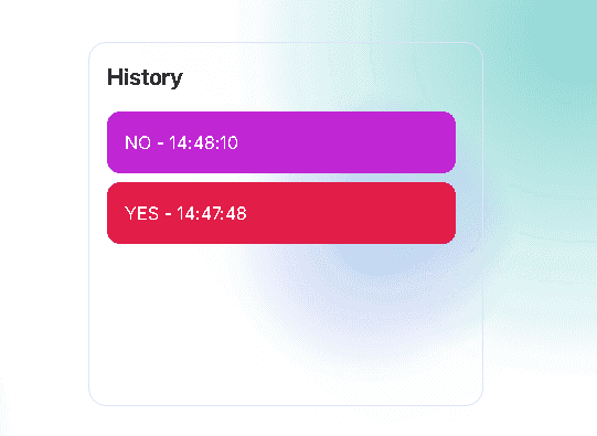 Enter options in Yes or No Wheel